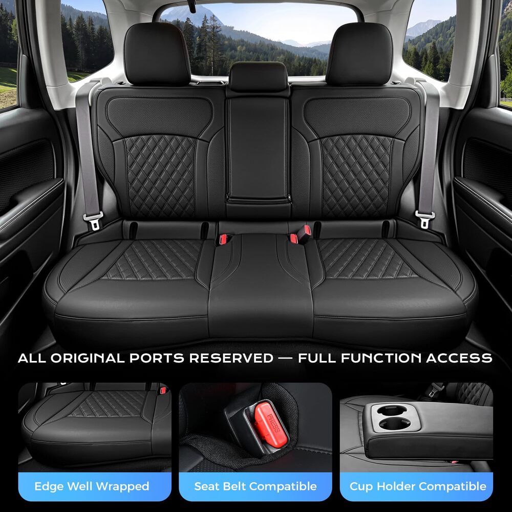Subaru Forester 2014-2018 Full Coverage Custom Premium Faux Leather Car Seat Covers