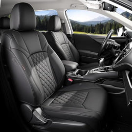 Subaru Outback 2020-2025 Full Coverage Custom Premium Faux Leather Car Seat Covers (No Leg Rest on Driver's Side)