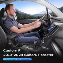 Load image into Gallery viewer, Subaru Forester 2019-2024 Full Coverage Custom Premium Faux Leather Car Seat Covers(Rear with Cup Holder)