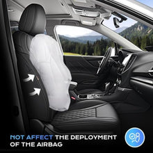 Load image into Gallery viewer, Subaru Forester 2019-2024 Full Coverage Custom Premium Faux Leather Car Seat Covers(Rear with Cup Holder)