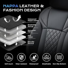 Load image into Gallery viewer, Subaru Forester 2019-2024 Full Coverage Custom Premium Faux Leather Car Seat Covers(Rear with Cup Holder)