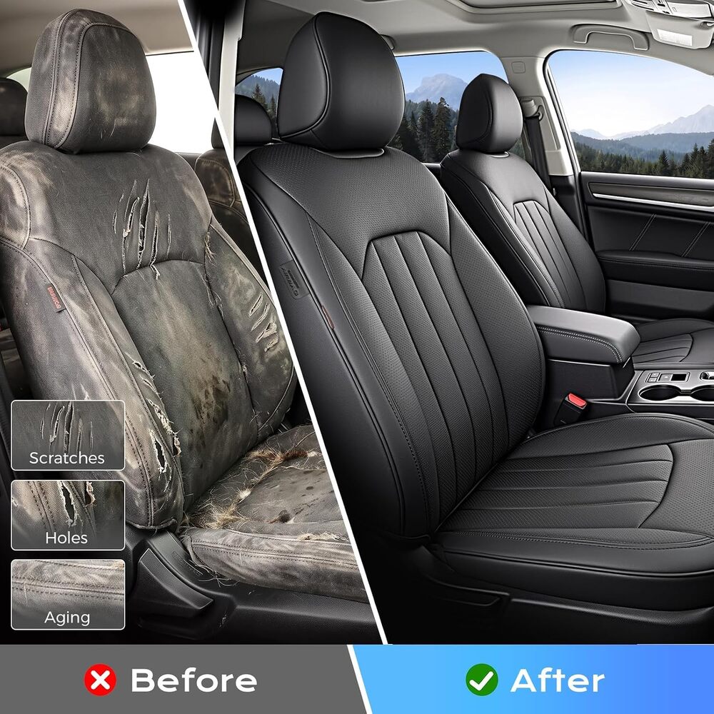 Subaru Outback 2015-2019 Full Coverage Custom Premium Faux Leather Car Seat Covers