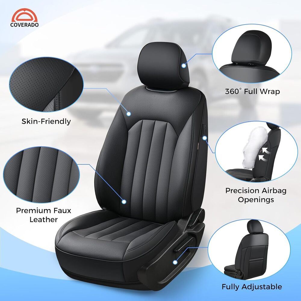 Subaru Outback 2015-2019 Full Coverage Custom Premium Faux Leather Car Seat Covers