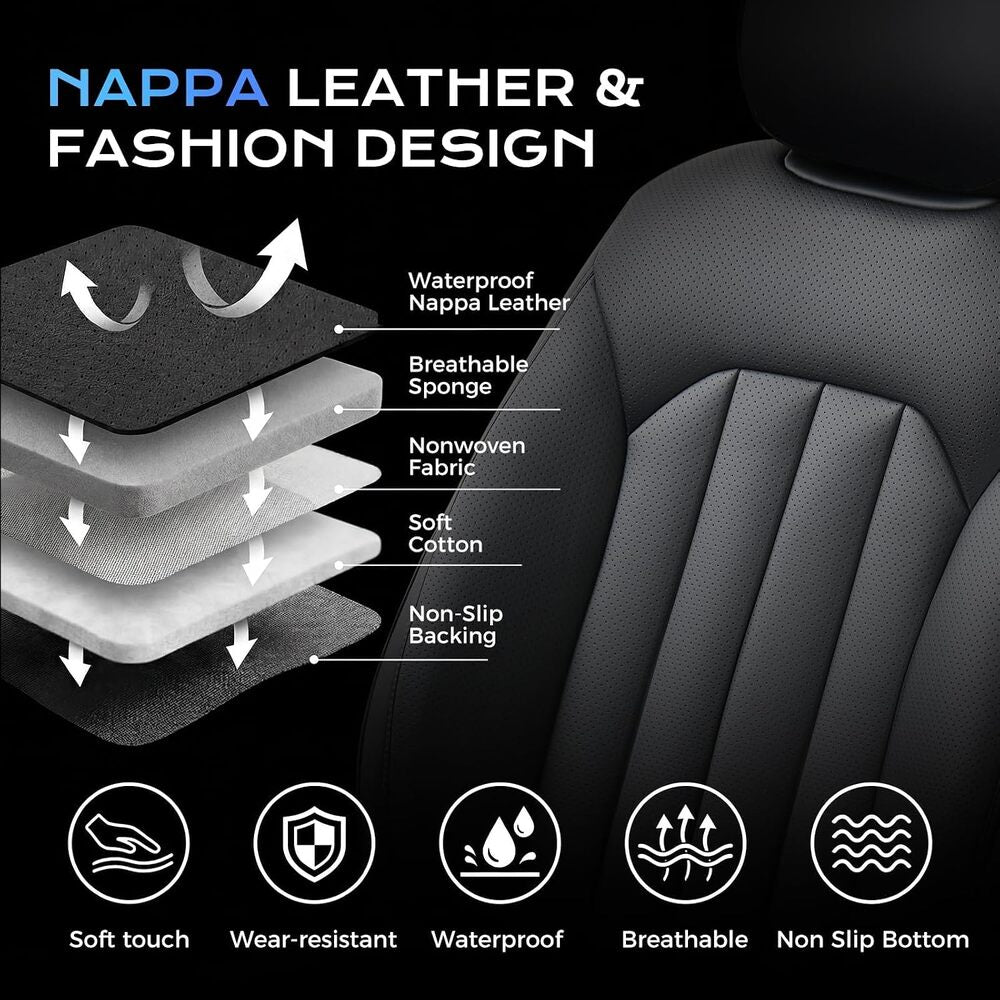 Subaru Outback 2015-2019 Full Coverage Custom Premium Faux Leather Car Seat Covers