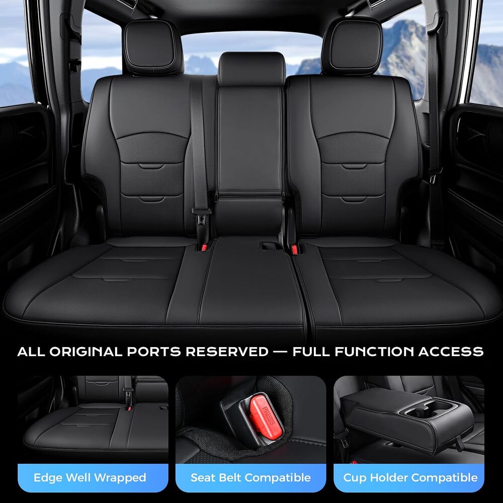 Toyota 4Runner 2025-2026 Premium Upgraded Full Wrap Faux Leather Custom Car Seat Covers