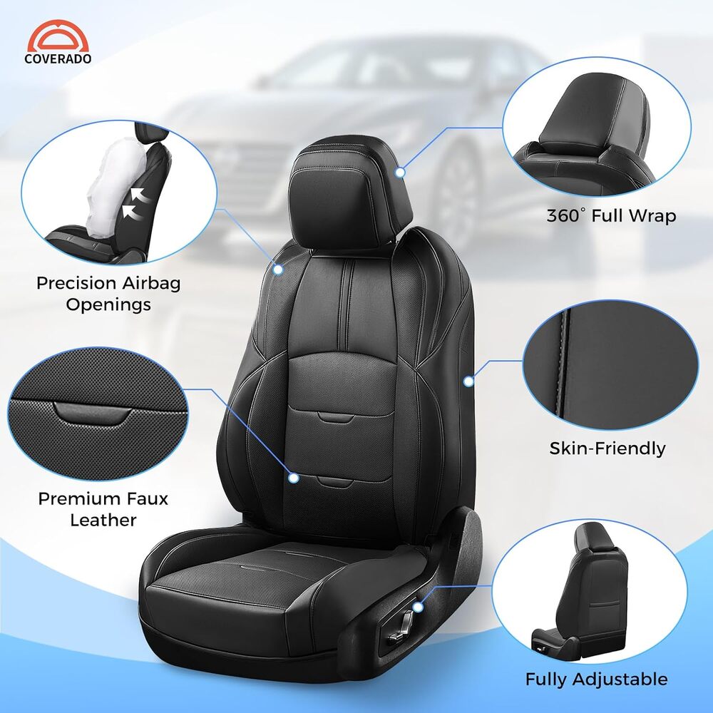 Toyota 4Runner 2025-2026 Premium Upgraded Full Wrap Faux Leather Custom Car Seat Covers