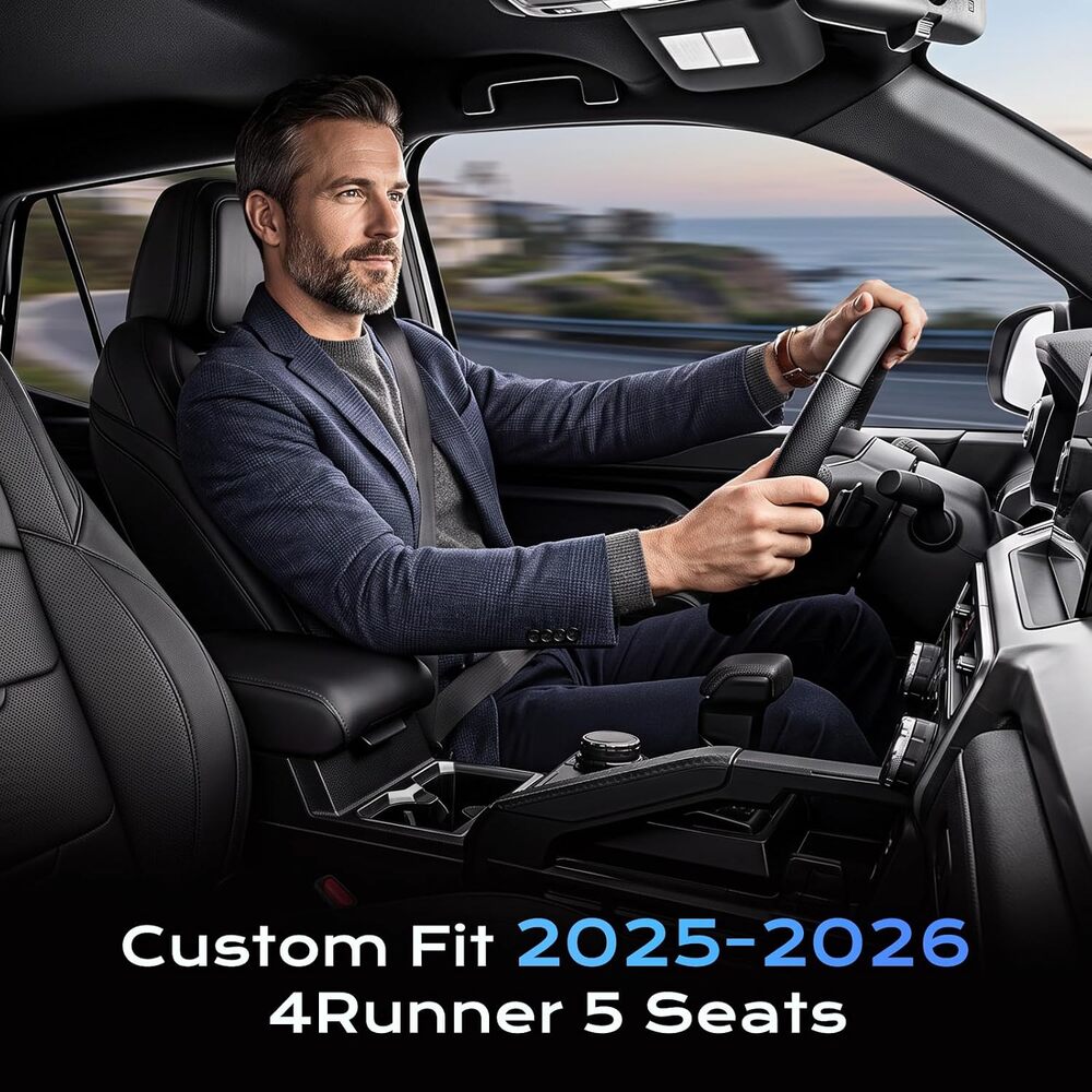 Toyota 4Runner 2025-2026 Premium Upgraded Full Wrap Faux Leather Custom Car Seat Covers