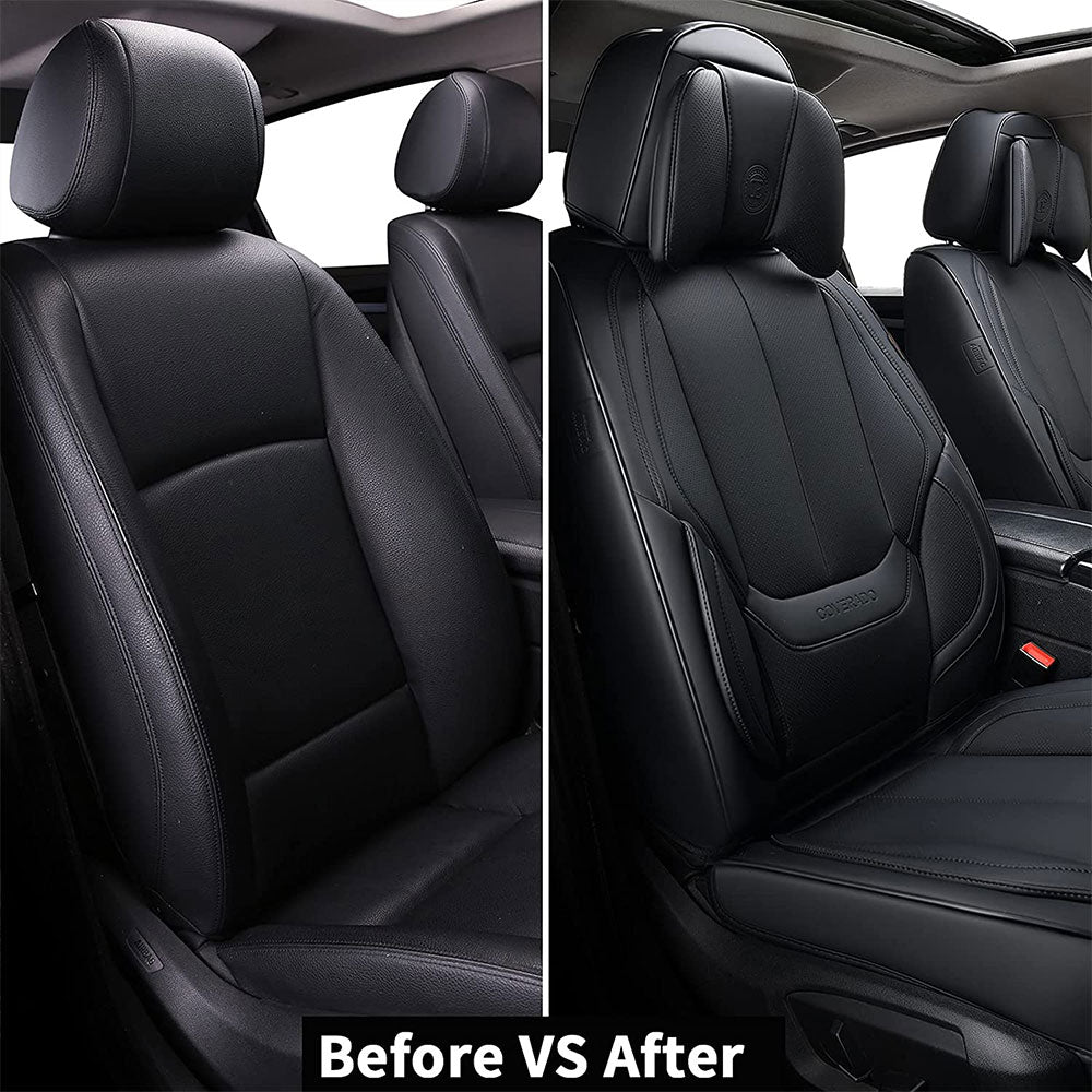 Coverado Full Seat Cover Set Seat Cover Waterproof Fit SUV Pillow 5