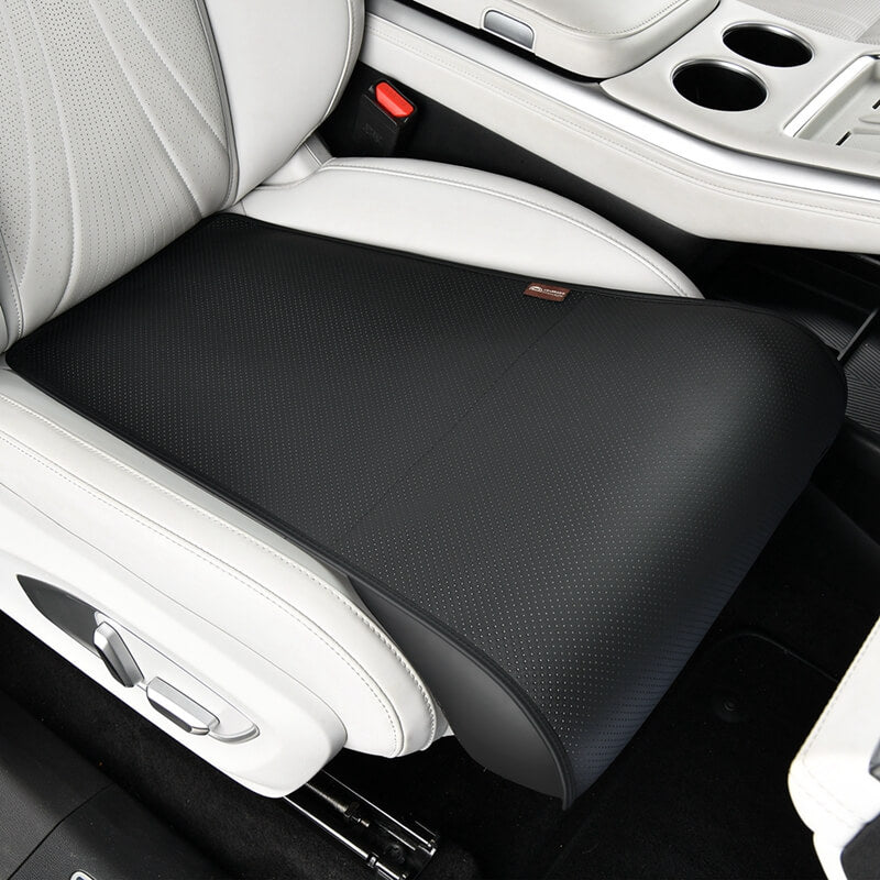 Coverado Car Seat Extender Pad Quality Leather Leg Support Cushion for Long Driving Office Chair