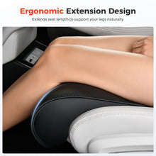 Load image into Gallery viewer, Coverado Car Seat Extender Pad Quality Leather Leg Support Cushion for Long Driving Office Chair