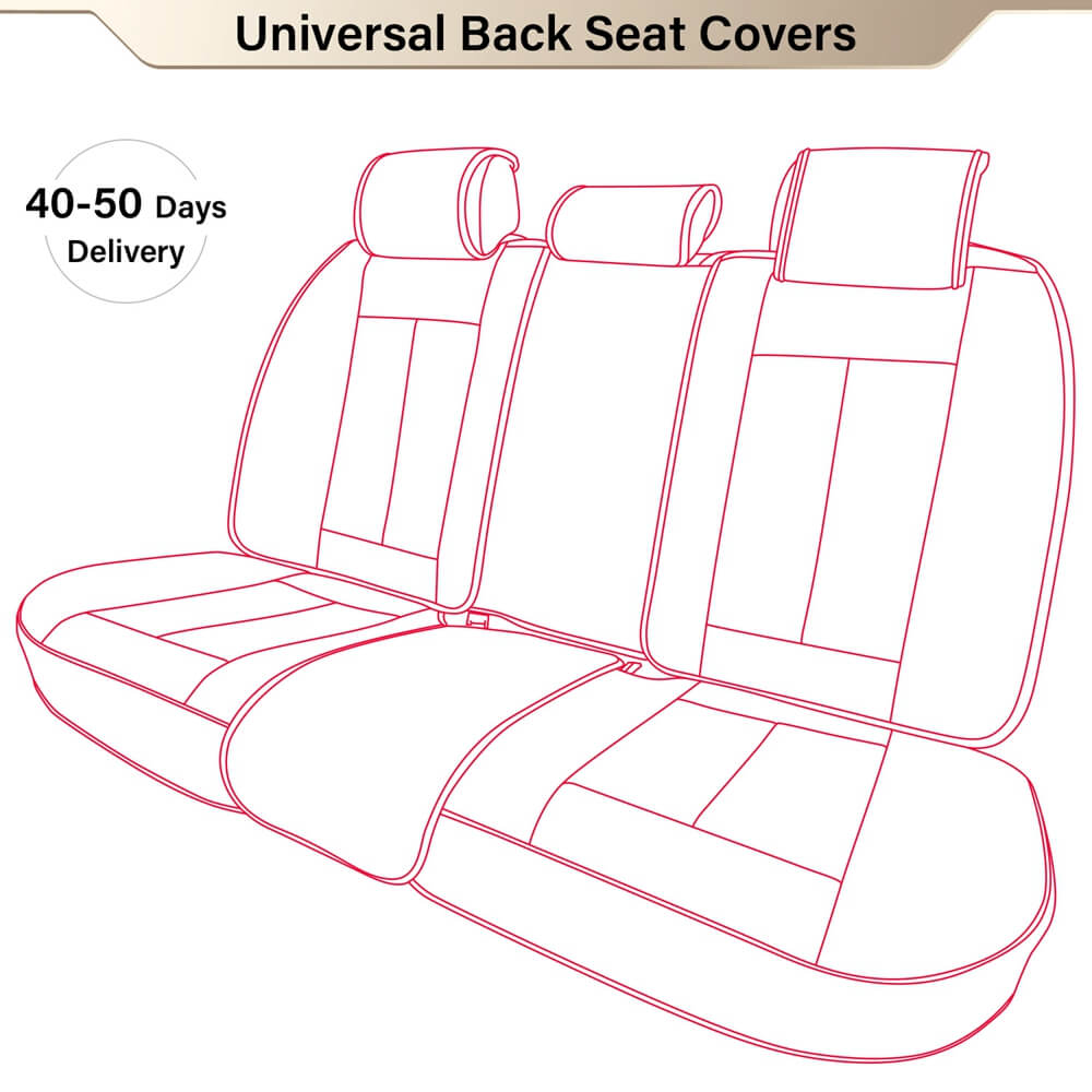 Coverado Headrest Cover/ Front Backrest/ Front Bottom Seat Individual Dedicated Separate Parts (Select 40-50 Days Delivery)