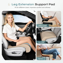 Load image into Gallery viewer, Coverado Car Seat Extender Pad Quality Leather Leg Support Cushion for Long Driving Universal for Driver Seat Office Chair