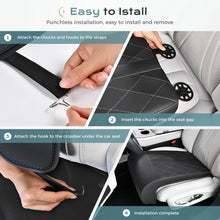 Load image into Gallery viewer, Coverado Car Seat Extender Pad Quality Leather Leg Support Cushion for Long Driving Universal for Driver Seat Office Chair