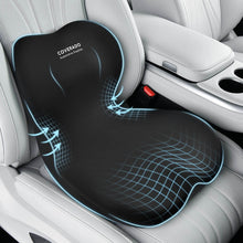 Load image into Gallery viewer, Coverado Car Lumbar Cushion Back Support Washable One Piece Memory Foam Ergonomic Driving Seat Cushion Non-Slip Office Chair Cushion