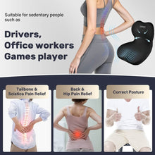 Load image into Gallery viewer, Coverado Car Lumbar Cushion Back Support Washable One Piece Memory Foam Ergonomic Driving Seat Cushion Non-Slip Office Chair Cushion