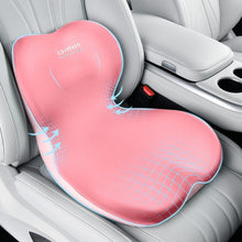 Load image into Gallery viewer, Coverado Car Lumbar Cushion Back Support Washable One Piece Memory Foam Ergonomic Driving Seat Cushion Non-Slip Office Chair Cushion