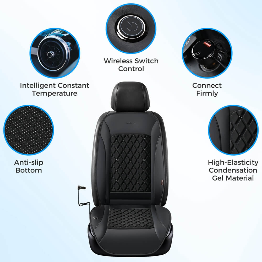 ❄️❄️❄️Coverado 8 Fans Car Cooling Cushion Ventilated Seat Cushion Universal Fit