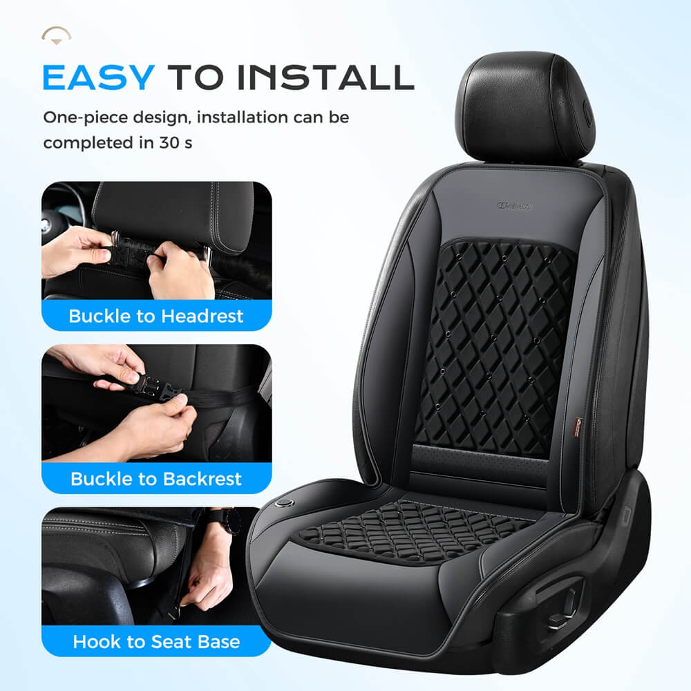 ❄️❄️❄️Coverado 8 Fans Car Cooling Cushion Ventilated Seat Cushion Universal Fit