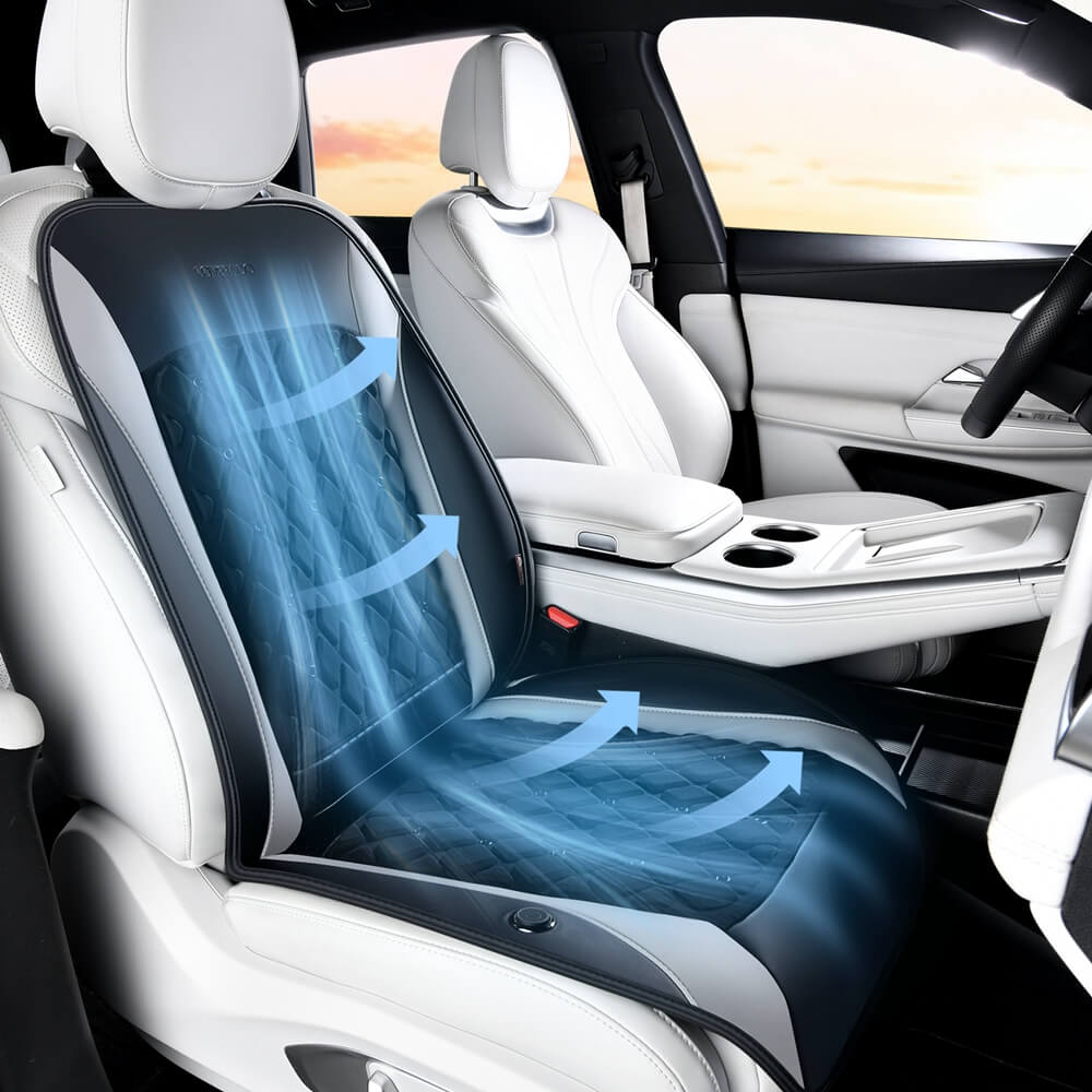 ❄️❄️❄️Coverado 8 Fans Car Cooling Cushion Ventilated Seat Cushion Universal Fit