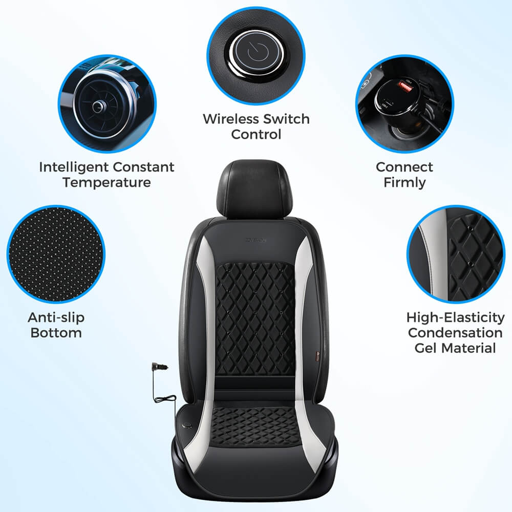 ❄️❄️❄️Coverado 8 Fans Car Cooling Cushion Ventilated Seat Cushion Universal Fit