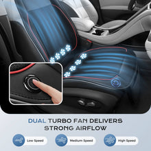 Load image into Gallery viewer, ❄️❄️Coverado Car Seat Cooling Cushion Dual Fan Ventilated Seat Cover Universal Fit