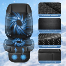 Load image into Gallery viewer, ❄️❄️Coverado Car Seat Cooling Cushion Dual Fan Ventilated Seat Cover Universal Fit