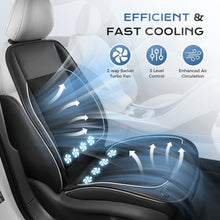 Load image into Gallery viewer, ❄️❄️Coverado Car Seat Cooling Cushion Dual Fan Ventilated Seat Cover Universal Fit