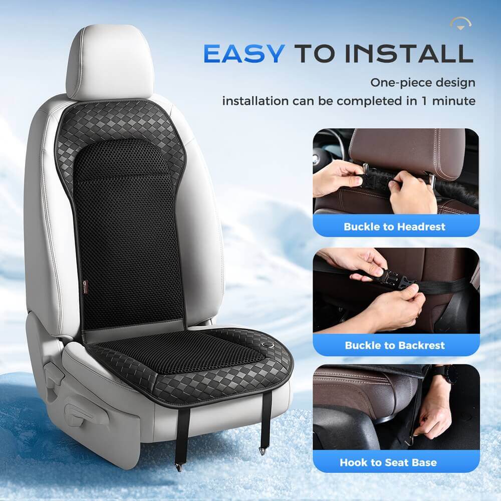 ❄️❄️❄️Coverado Car Cooling Seat Cushion 8 Fans Ventilated Seat Cover Universal Fit