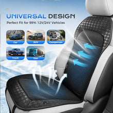 Load image into Gallery viewer, ❄️❄️❄️Coverado Car Cooling Seat Cushion 8 Fans Ventilated Seat Cover Universal Fit