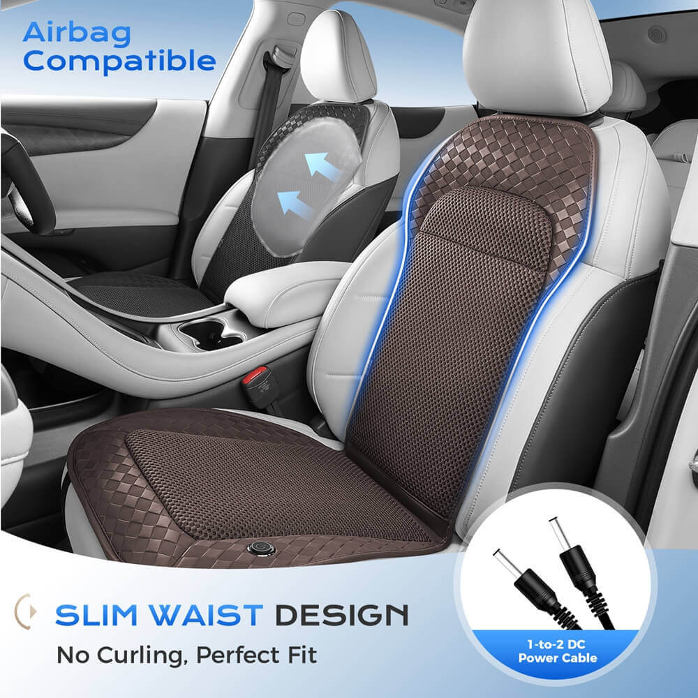 ❄️❄️❄️Coverado Car Cooling Seat Cushion 8 Fans Ventilated Seat Cover Universal Fit