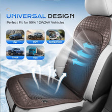 Load image into Gallery viewer, ❄️❄️❄️Coverado Car Cooling Seat Cushion 8 Fans Ventilated Seat Cover Universal Fit