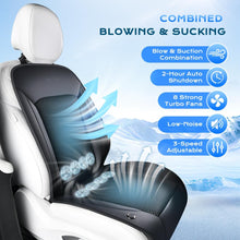 Load image into Gallery viewer, ❄️❄️❄️Coverado Car Cooling Cushion 8 Fans Ventilated Seat Cushion Universal Fit
