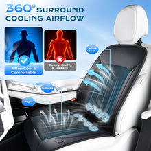 Load image into Gallery viewer, ❄️❄️❄️Coverado Car Cooling Cushion 8 Fans Ventilated Seat Cushion Universal Fit