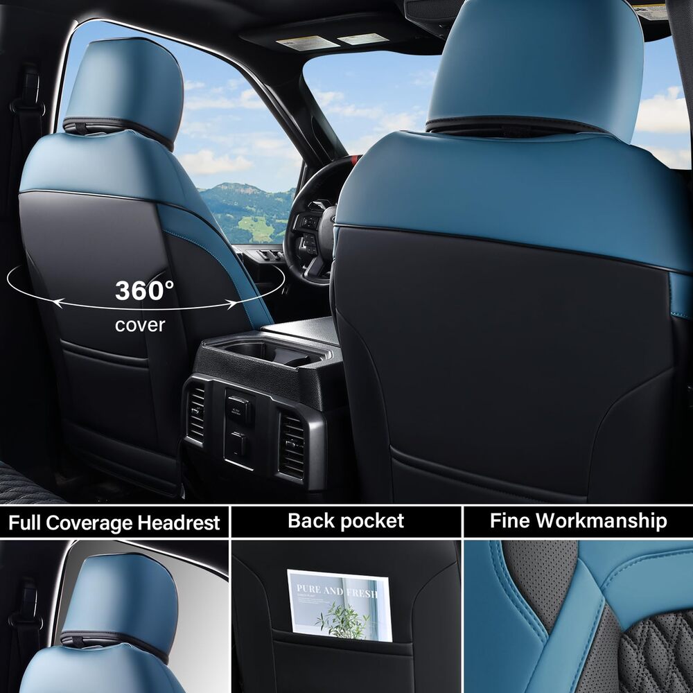 Chevy Chevrolet Silverado GMC Sierra Custom Car Seat Covers Fit 2014-2018
