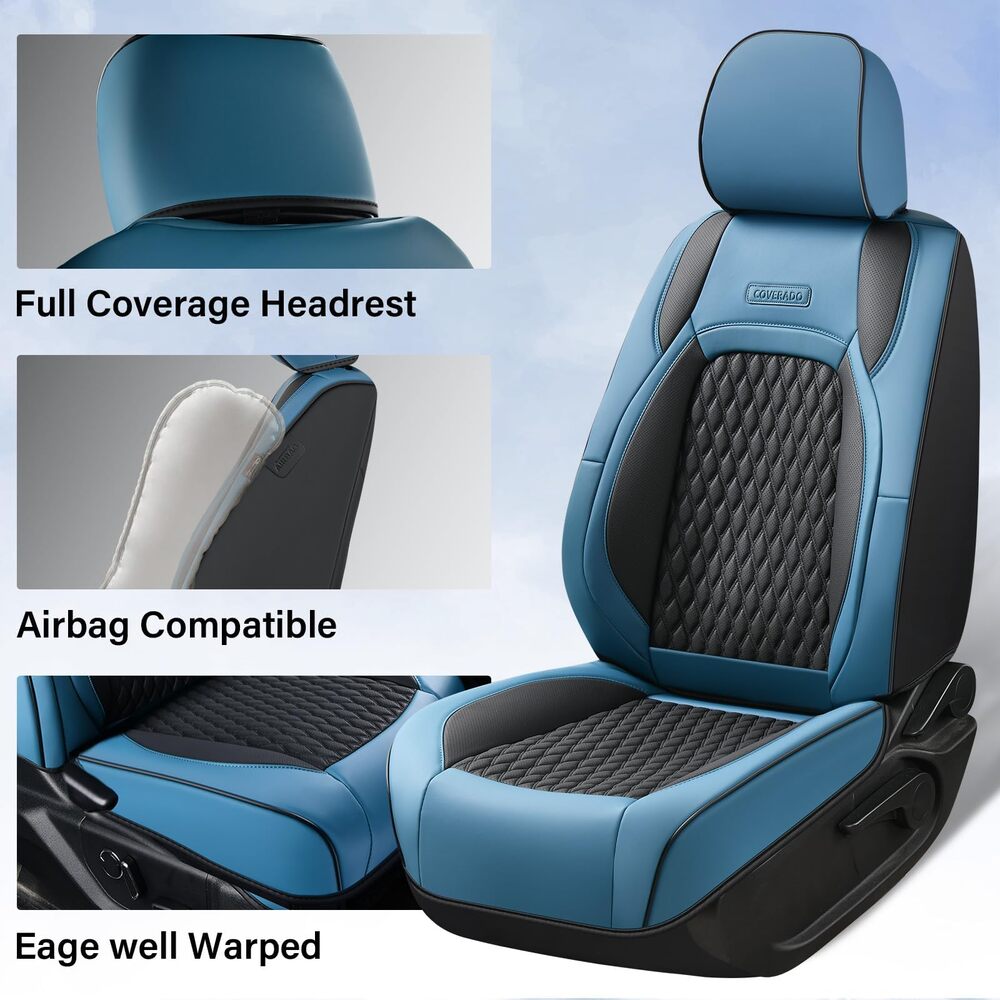 Chevy Chevrolet Silverado GMC Sierra Custom Car Seat Covers Fit 2014-2018