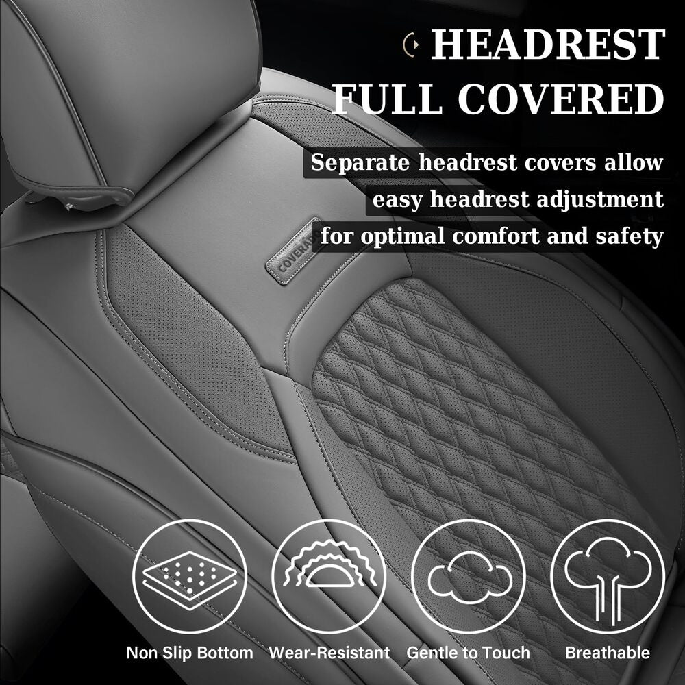 Chevy Chevrolet Silverado GMC Sierra Custom Car Seat Covers Fit 2014-2018