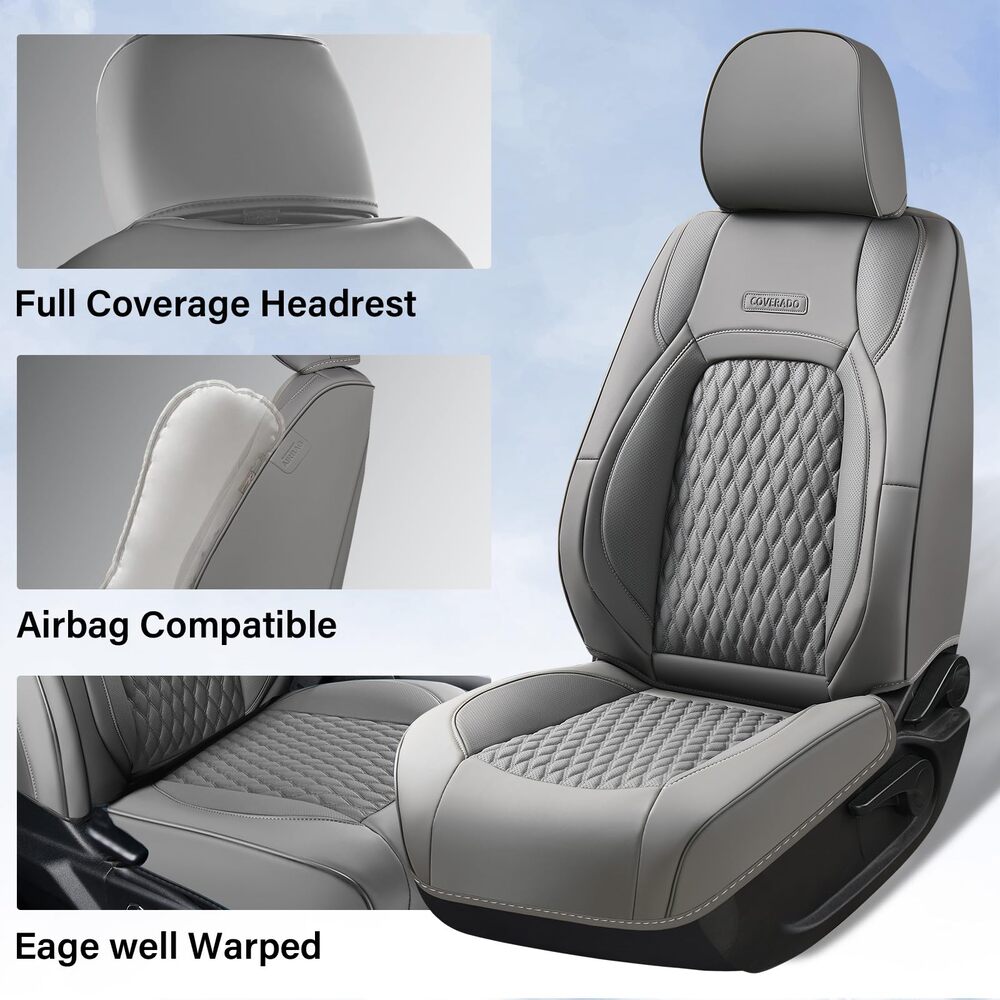 Chevy Chevrolet Silverado GMC Sierra Custom Car Seat Covers Fit 2014-2018