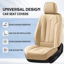 Load image into Gallery viewer, Coverado Car Seat Covers Premium Leatherette Front Seat 2 Seat and Full Set 5 Seat Protectors for SUVs Trucks Cars