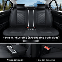 Load image into Gallery viewer, Coverado Car Seat Covers Premium Leatherette Front Seat 2 Seat and Full Set 5 Seat Protectors for SUVs Trucks Cars