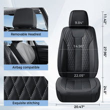 Load image into Gallery viewer, Coverado Car Seat Covers Premium Leatherette Front Seat 2 Seat and Full Set 5 Seat Protectors for SUVs Trucks Cars