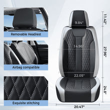 Load image into Gallery viewer, Coverado Car Seat Covers Premium Leatherette Front Seat 2 Seat and Full Set 5 Seat Protectors for SUVs Trucks Cars