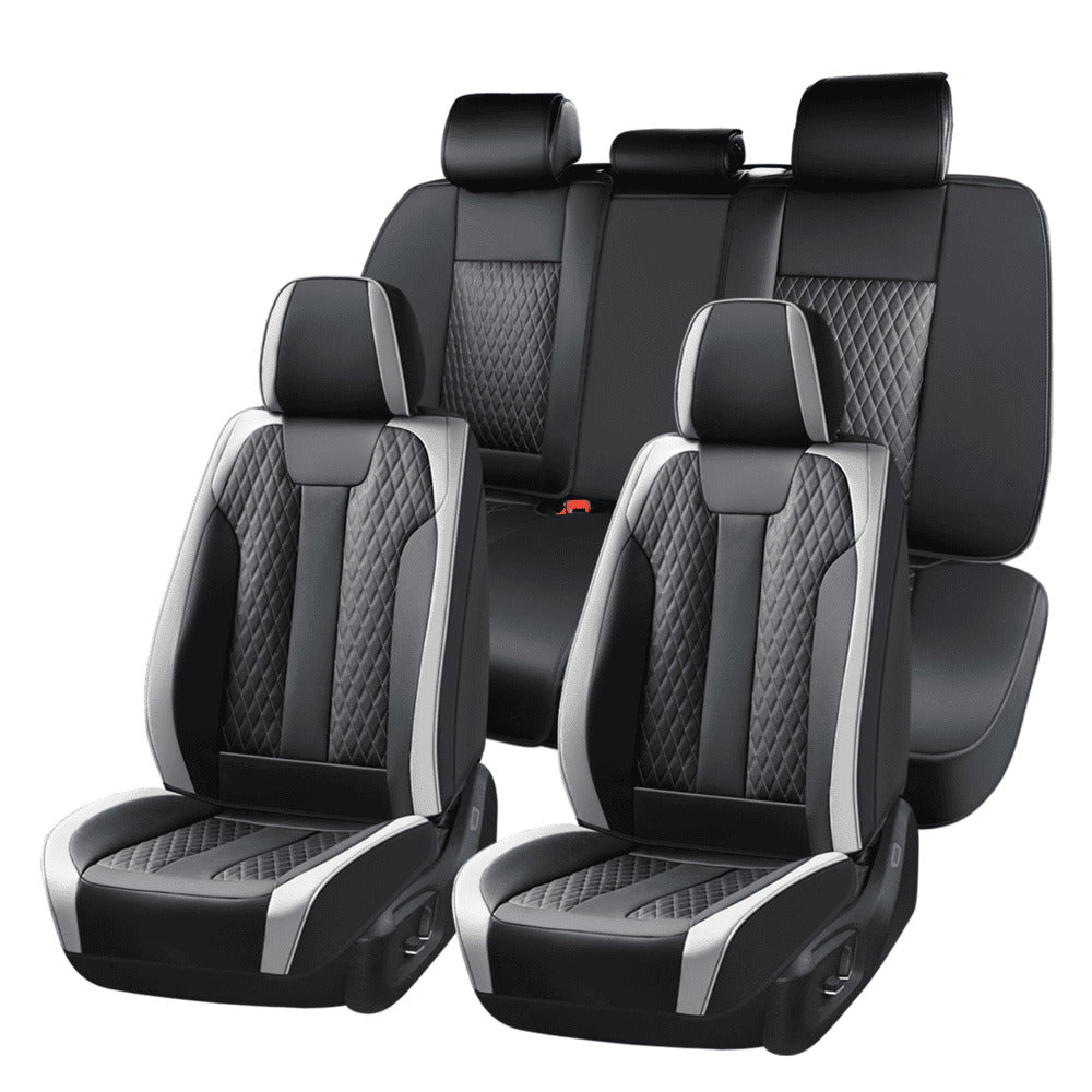 Coverado Car Seat Covers Premium Leatherette Front Seat 2 Seat and Full Set 5 Seat Protectors for SUVs Trucks Cars