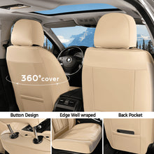 Load image into Gallery viewer, Coverado Car Seat Covers Premium Leatherette Front Seat 2 Seat and Full Set 5 Seat Protectors for SUVs Trucks Cars