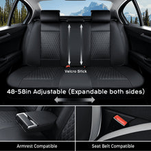 Load image into Gallery viewer, Coverado Car Seat Covers Premium Leatherette Front Seat 2 Seat and Full Set 5 Seat Protectors for SUVs Trucks Cars