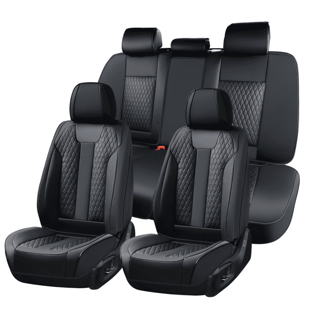 Coverado Car Seat Covers Premium Leatherette Front Seat 2 Seat and Full Set 5 Seat Protectors for SUVs Trucks Cars