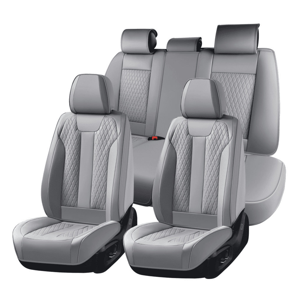 Coverado Car Seat Covers Premium Leatherette Front Seat 2 Seat and Full Set 5 Seat Protectors for SUVs Trucks Cars