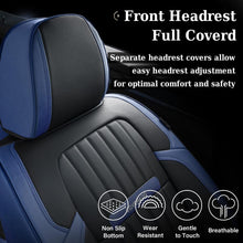 Load image into Gallery viewer, Coverado 5-Seat Leather Full Set Front Rear Seat Covers Fashion Water Resistant Auto Seat Protectors Universal Fit