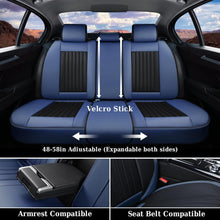 Load image into Gallery viewer, Coverado 5-Seat Leather Full Set Front Rear Seat Covers Fashion Water Resistant Auto Seat Protectors Universal Fit