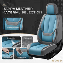Load image into Gallery viewer, 5 Seats Coverado Car Seat Covers for Cars Front and Rear Full Set with Lumbar Support Premium Leather Waterproof Auto Seat ProtectorsUniversal Fit