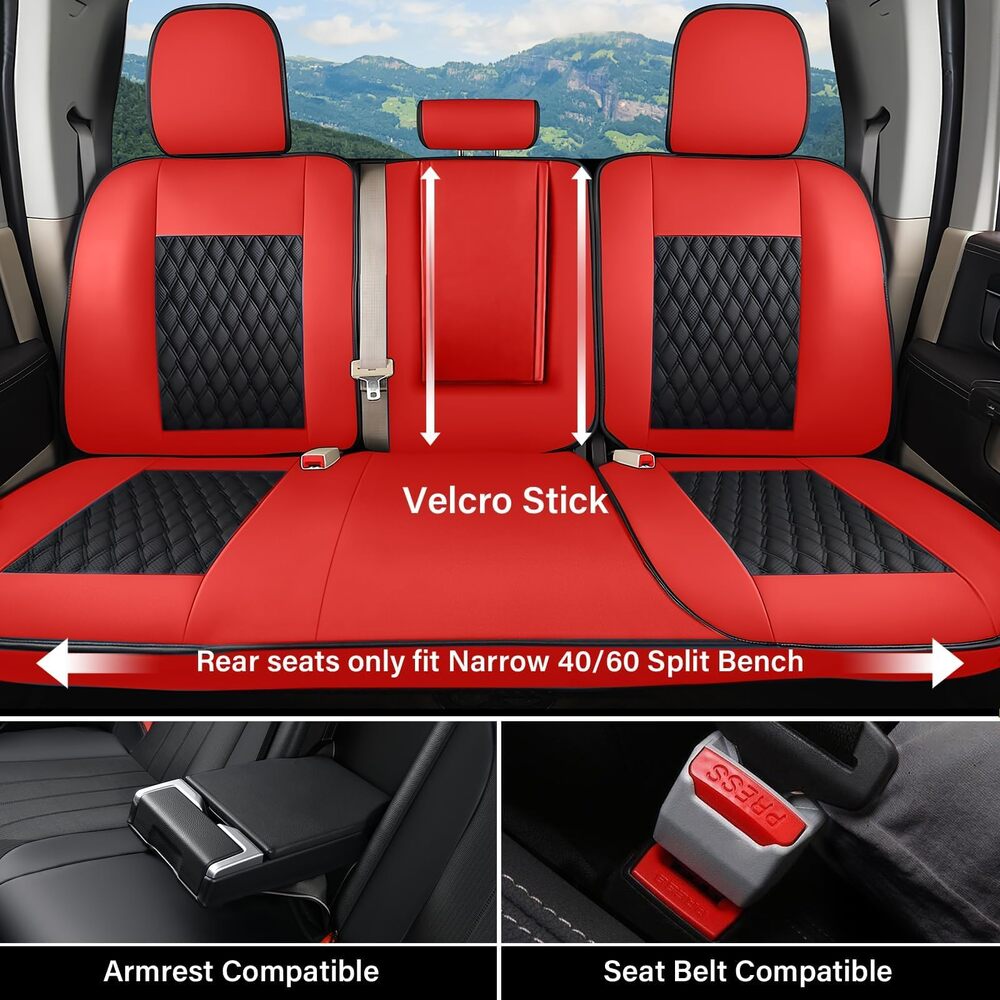 Chevy Chevrolet Silverado GMC Sierra Custom Car Seat Covers Fit 2007-2013 & 2019-2026